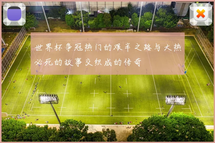 世界杯争冠热门的艰辛之路与大热必死的故事交织成的传奇